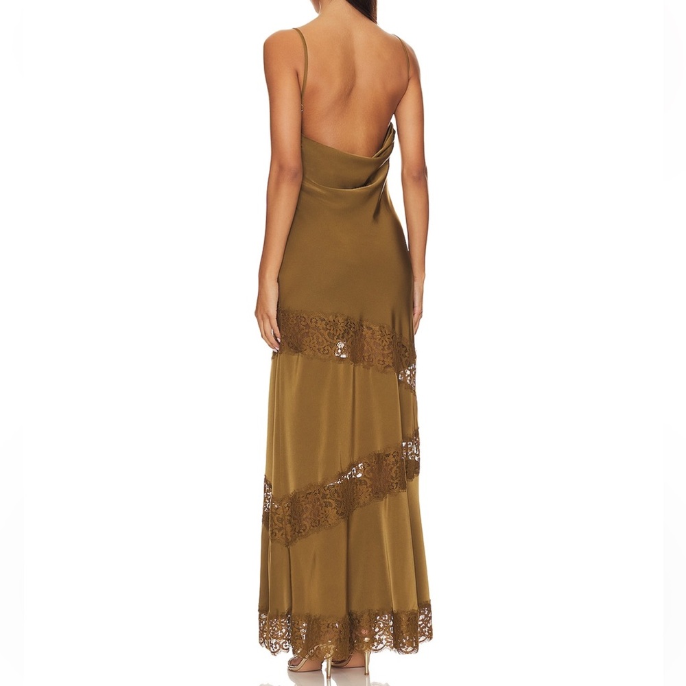 House of Harlow 1960 x Revolve Nouvelle Maxi Gown (Olive Green) - Picture 3 of 3